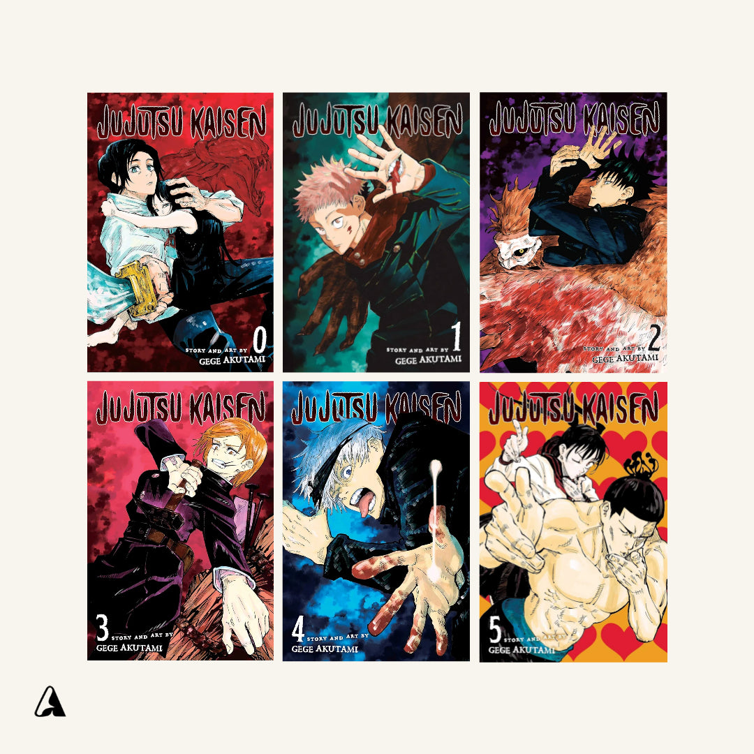 Jujutsu Kaisen Vol. 0–5 Set – by Gege Akutami