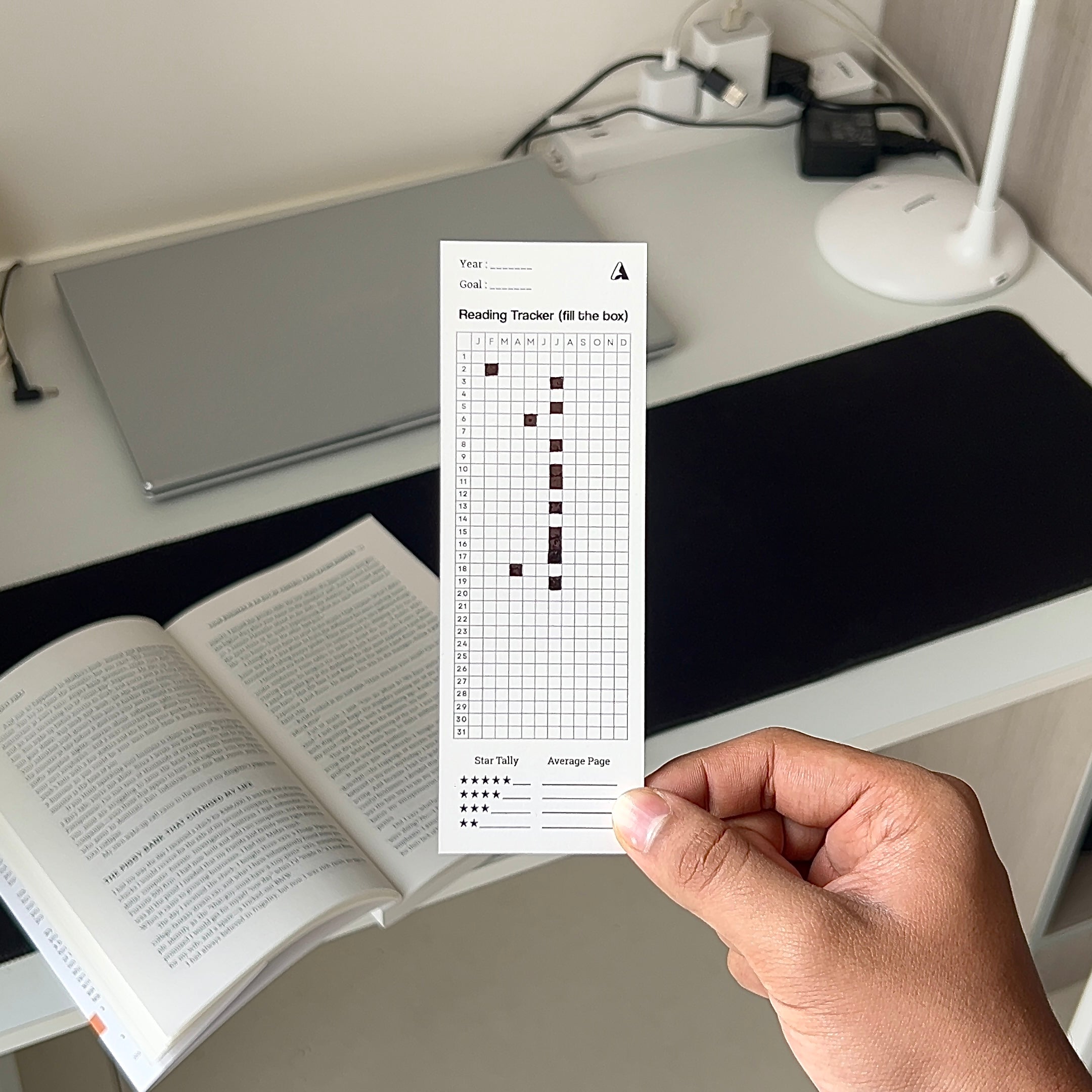 Yearly Tracker Bookmark